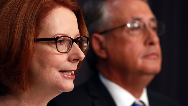 Julia Gillard with Wayne Swan