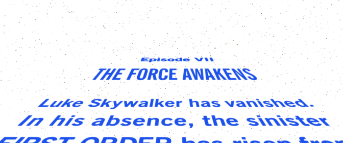 SW The Force Awakens Crawl