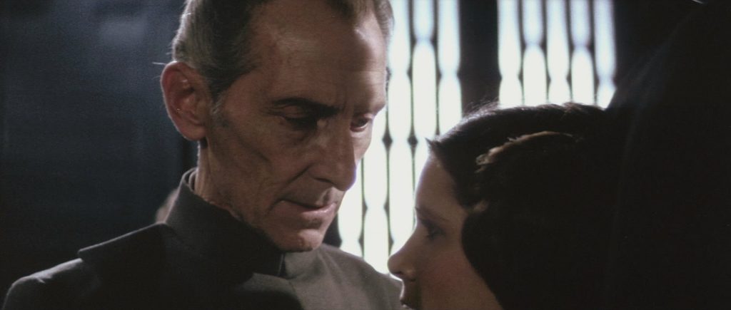 Peter Cushing as Grand Moff Tarkin