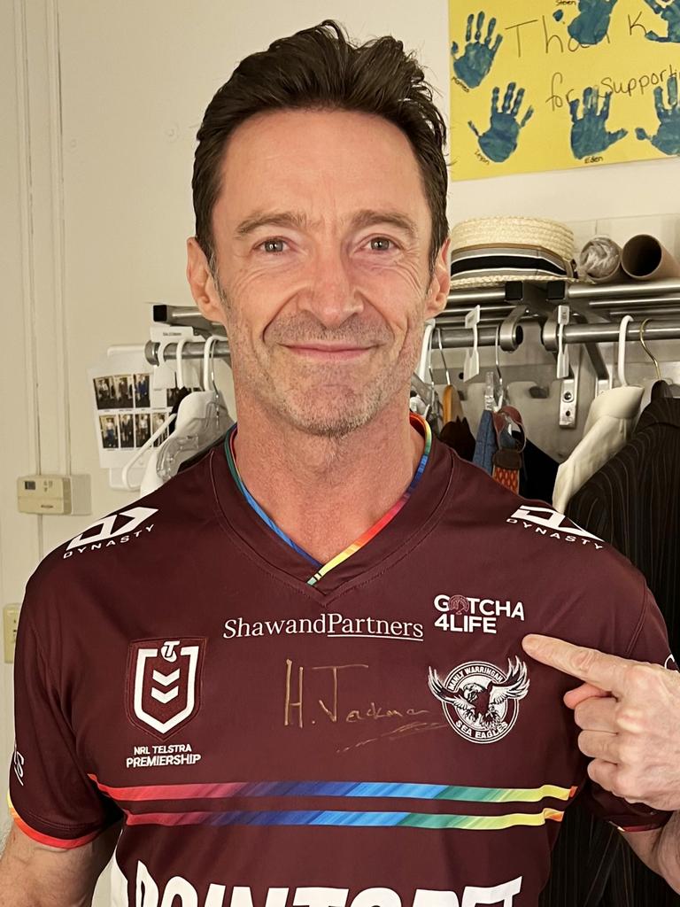 Hugh Jackman in Pride Jersey